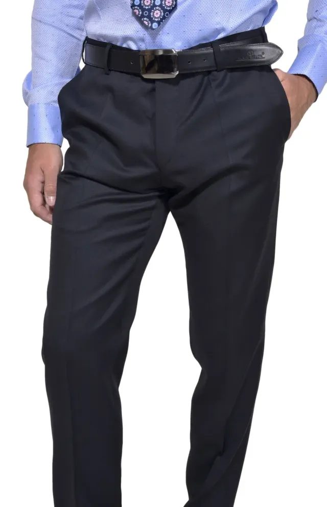 Alain Delon pantaloni blu lana limited edition eleganti