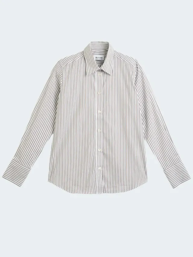 Sand Menswear 8404 Sirena camicia righe stretch fantasia
