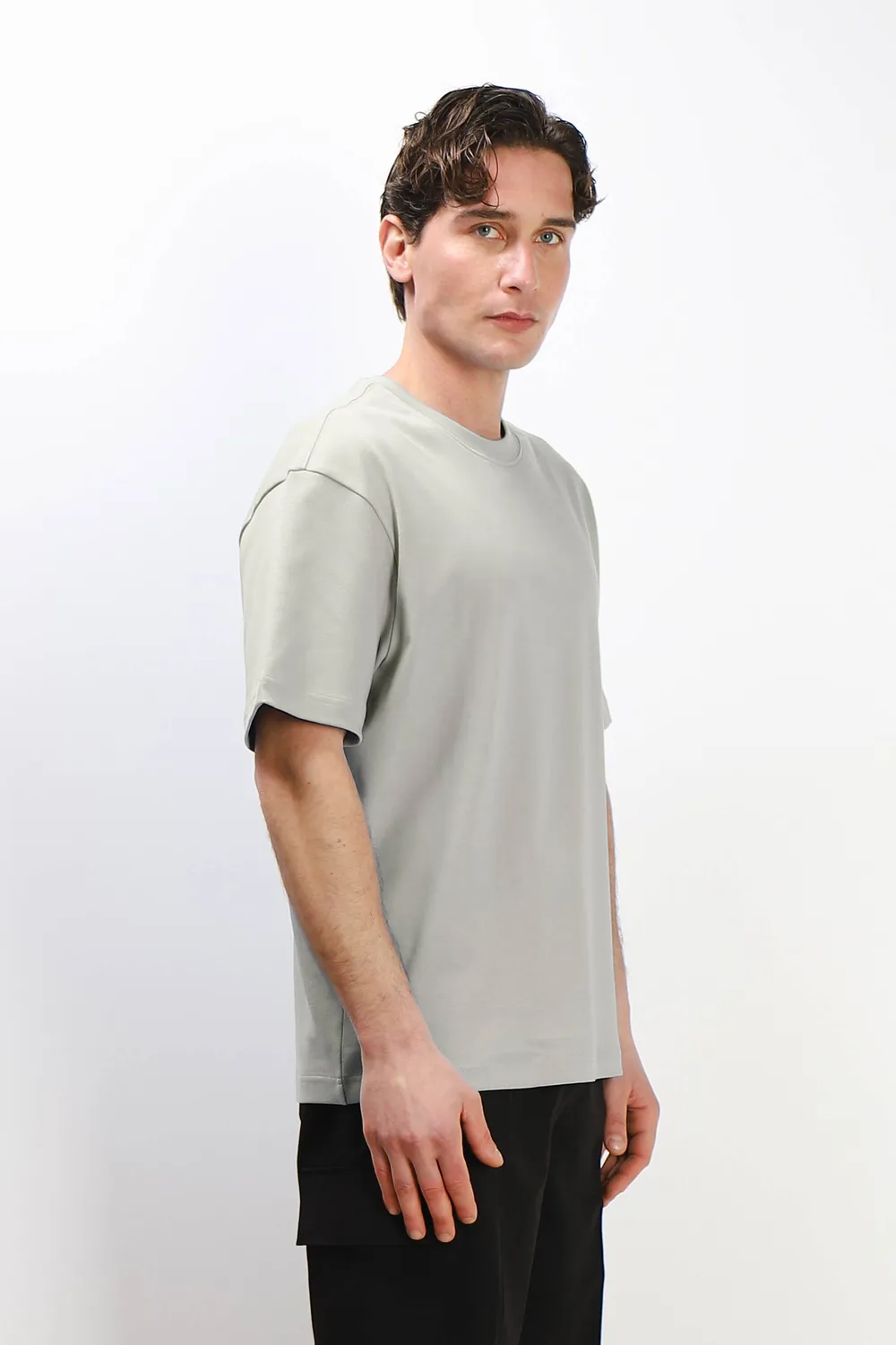Sonny Bono T-Shirt Girocollo Over Fit Grigio