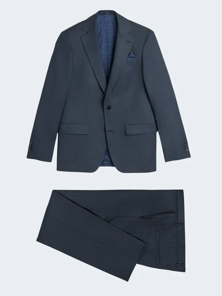 Sand Menswear Napoli-Craig Abito Flanella Stretch Blu Scuro