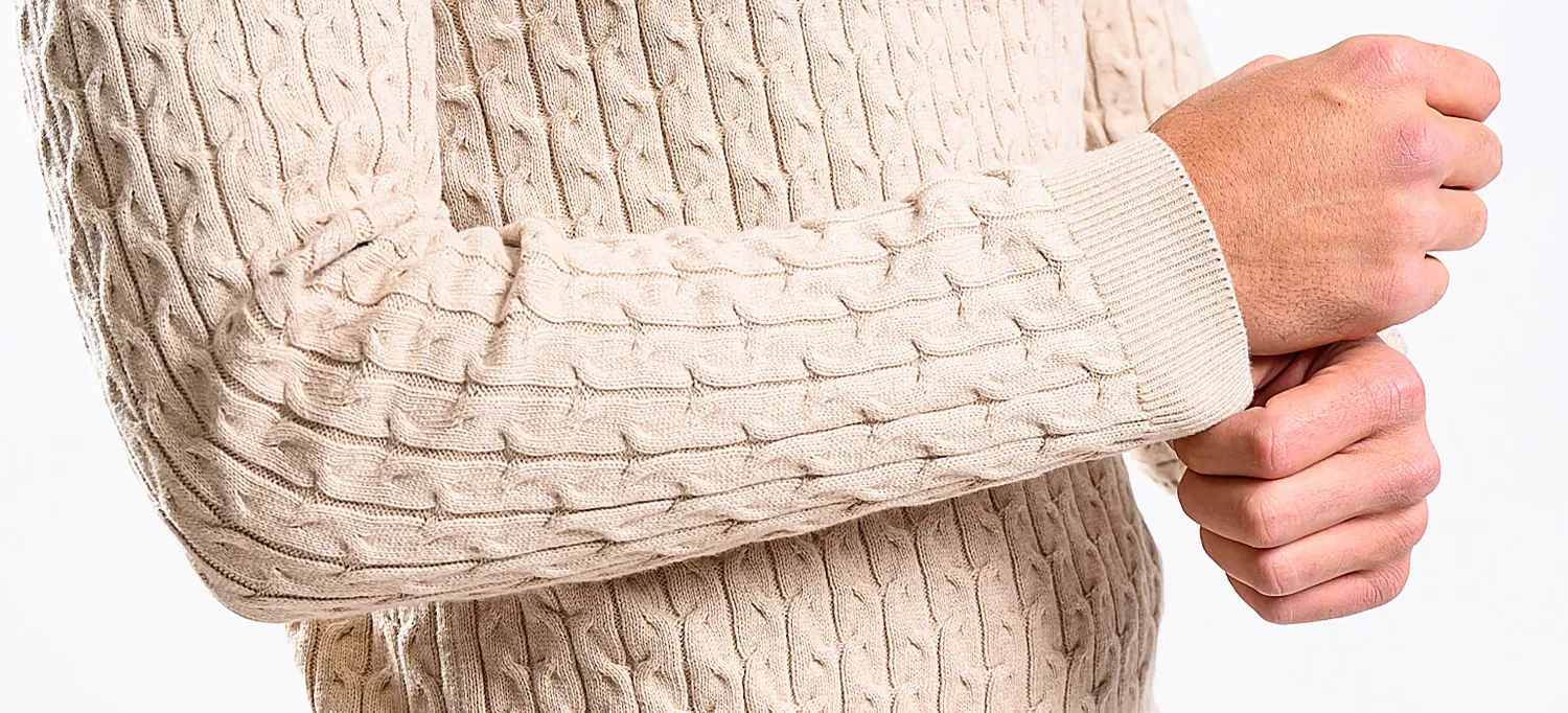 Alain Delon dolcevita cotone beige cachemire