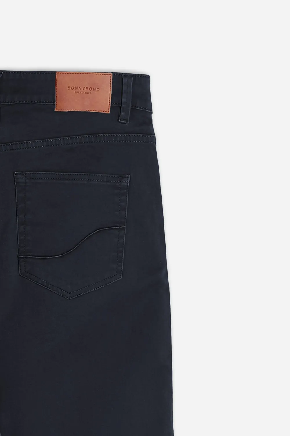 Sonny Bono Basic VL 07408P5 Pantalone 5 Tasche Blu Gabardina