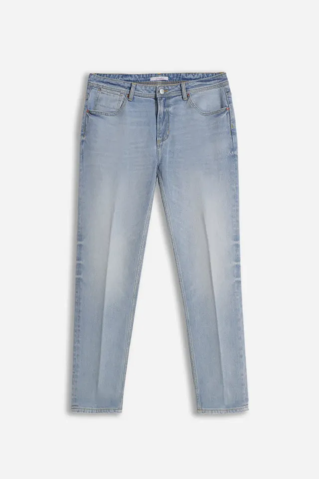 Sonny Bono Slim Cropped jeans celeste cotone elasticizzato
