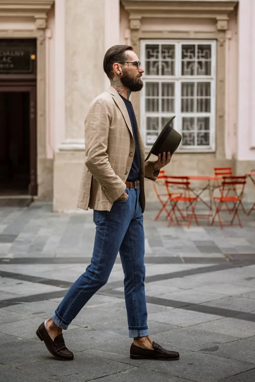 Alain Delon Jeans Blu Slim Fit Cotone Elasticizzato