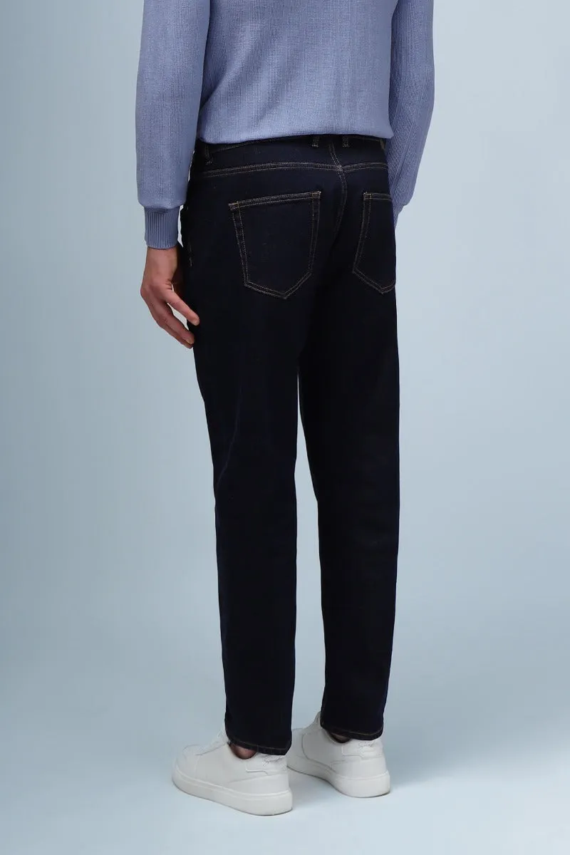 Sonny Bono Slim Cropped jeans bleu uomo