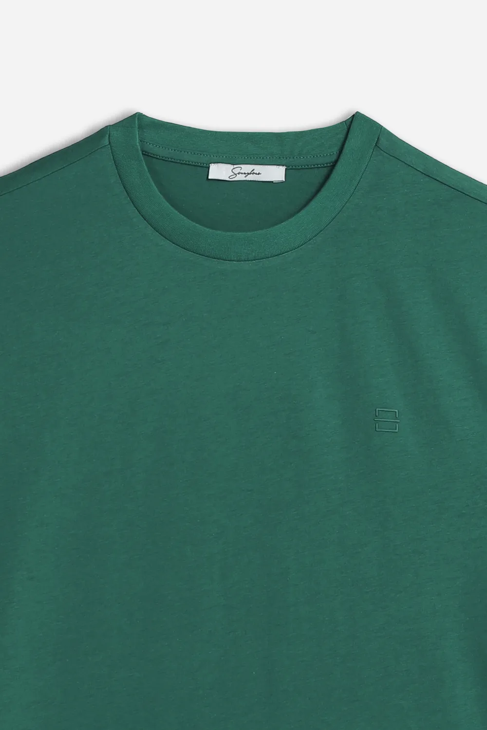 Sonny Bono t-shirt logo stampato verde bosco