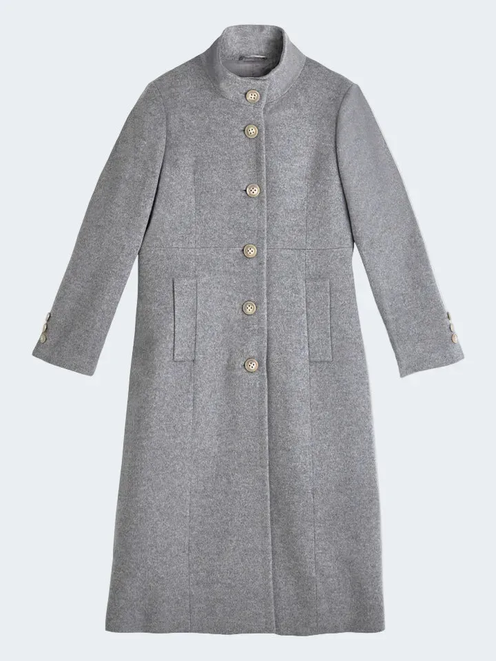 Sand New Parker Long cappotto cashmere grigio
