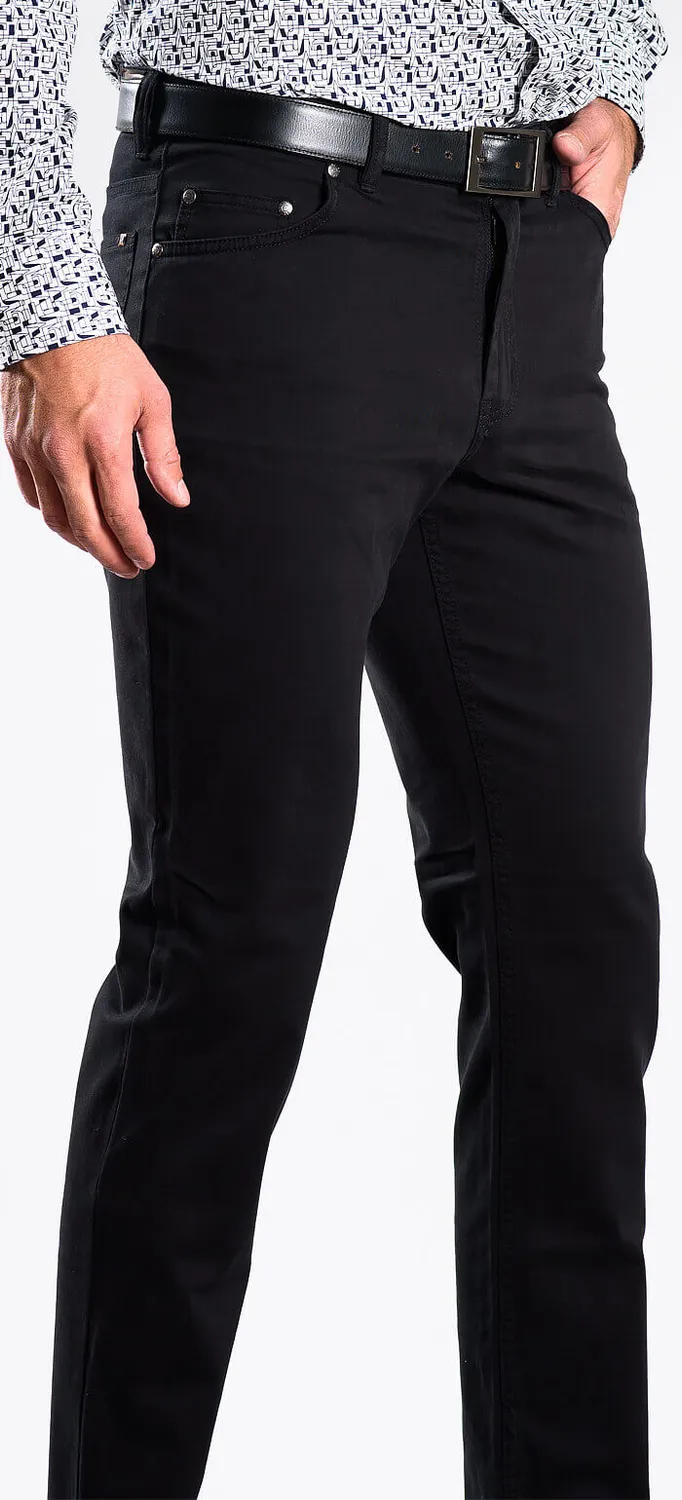 Alain Delon Jeans Neri Slim Fit 32/32 cotone
