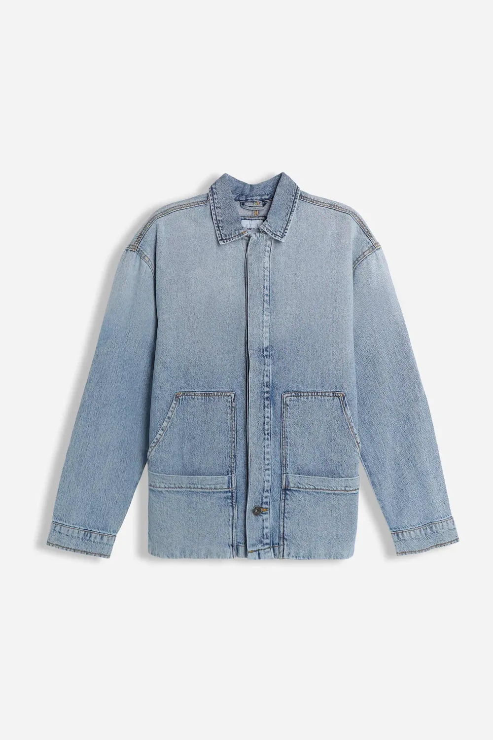 Sonny Bono Giubbotto Overshirt Denim Celeste Bottoni