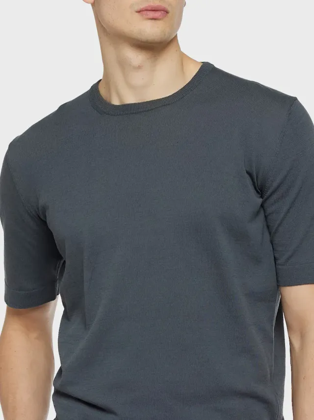 Caruso Butterfly t-shirt cotone grigio antracite