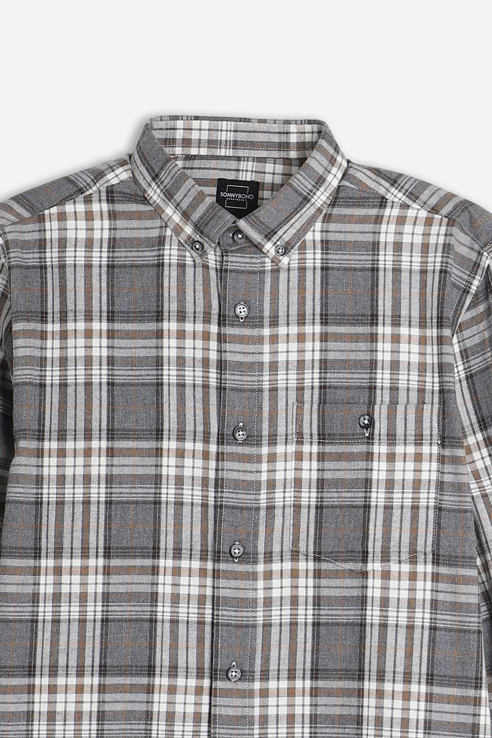 Sonny Bono NI 02017CM Camicia Flanella Grigio Quadri