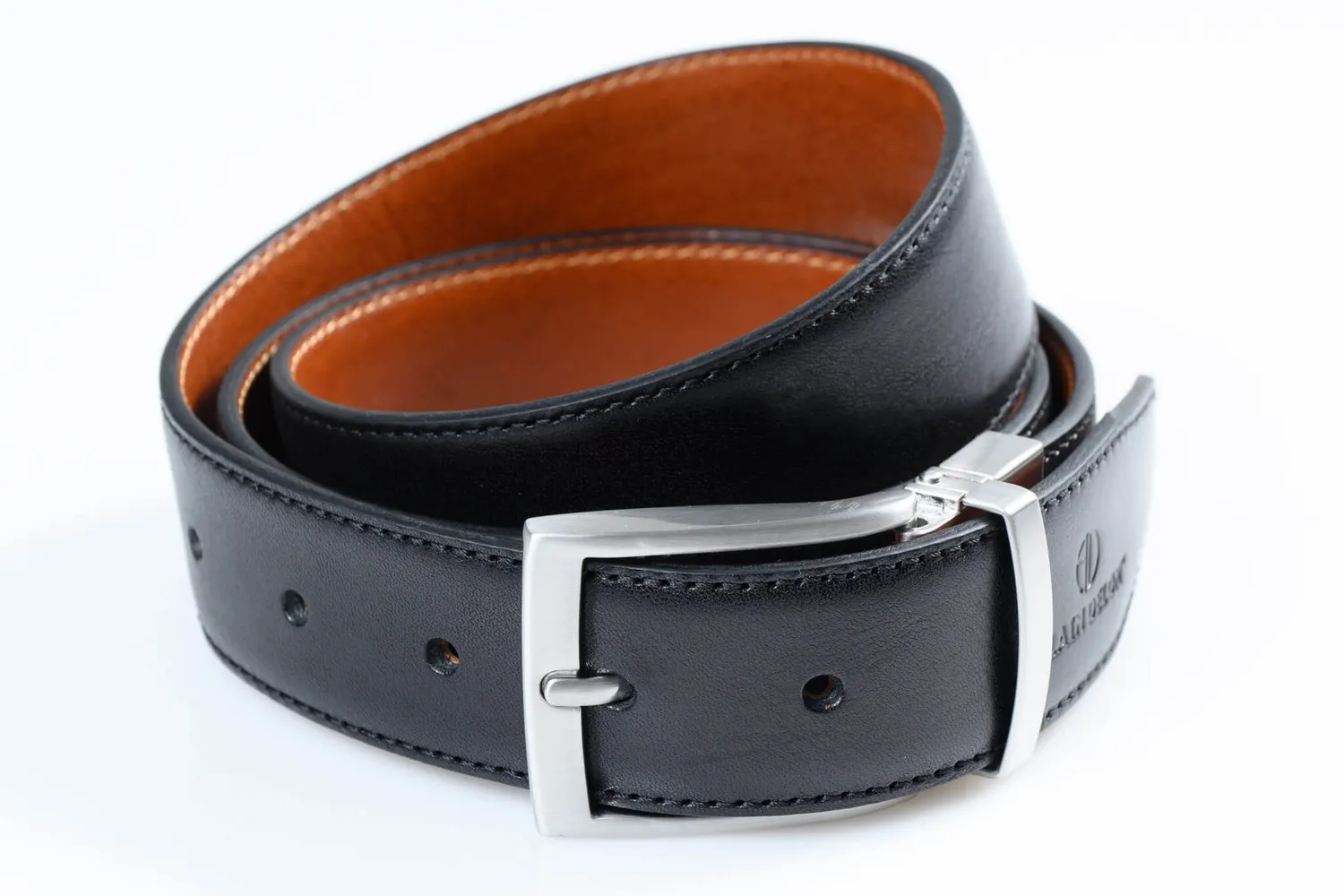 Alain Delon cintura pelle reversibile 110 cm