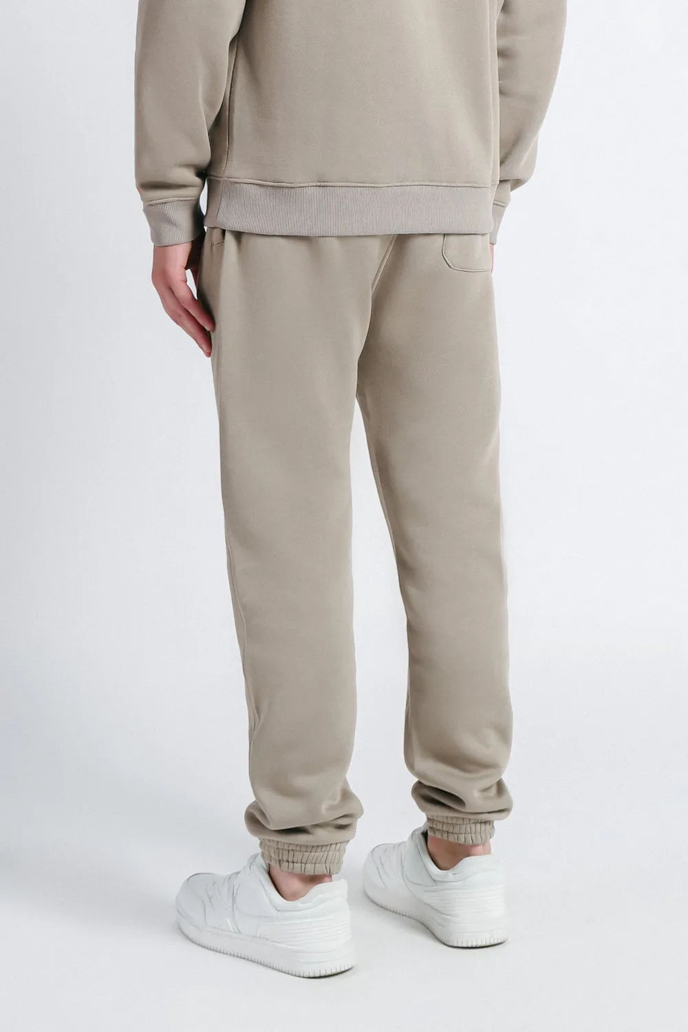 Sonny Bono Pantalone Jogger Felpa Tortora in misto cotone