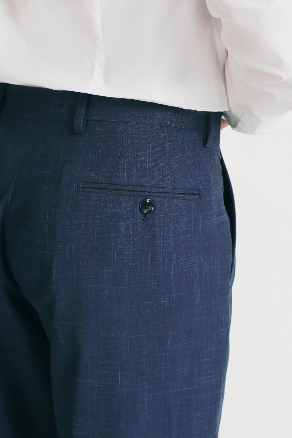 Sonny Bono Comfort Fit pantalone blu elasticizzato
