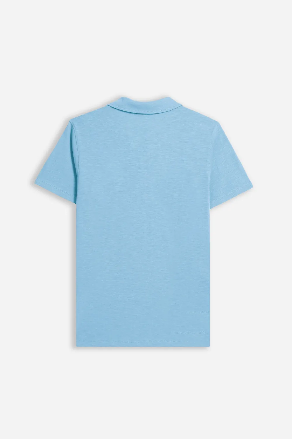 Sonny Bono polo slub collo derby celeste cotone
