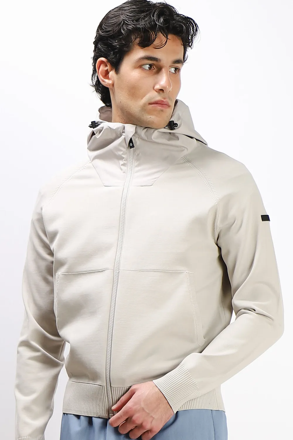 Sonny Bono Bomber Maglia giubbotto grigio con cappuccio