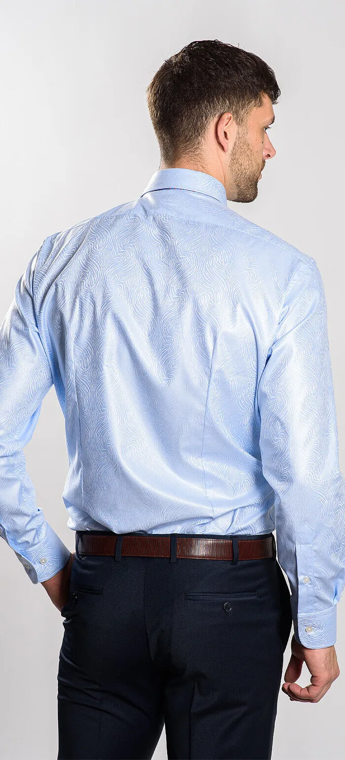 Alain Delon Limited Edition camicia slim fit blu