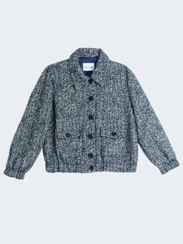 Sand Menswear 6959 Tomoka giacca tweed spigato