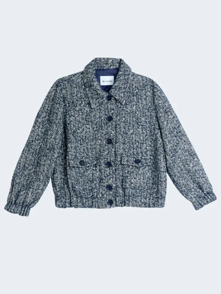 Sand Menswear 6959 Tomoka giacca tweed spigato