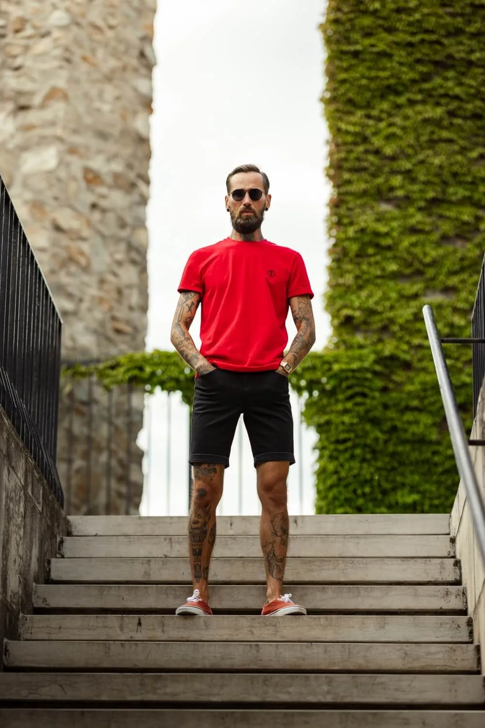 Alain Delon short jeans nero slim fit 35/32 cotone