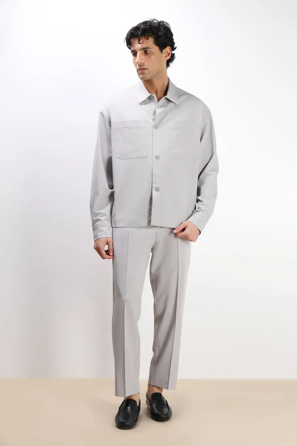 Sonny Bono Pantalone Jogger Morbido Grigio Ghiaccio
