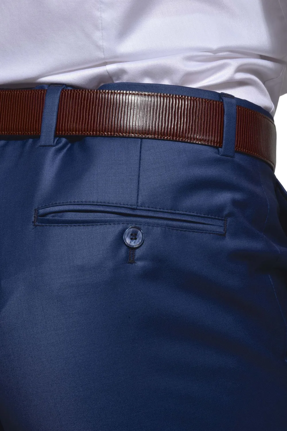 Alain Delon Limited Edition pantaloni eleganti blu 28 lana