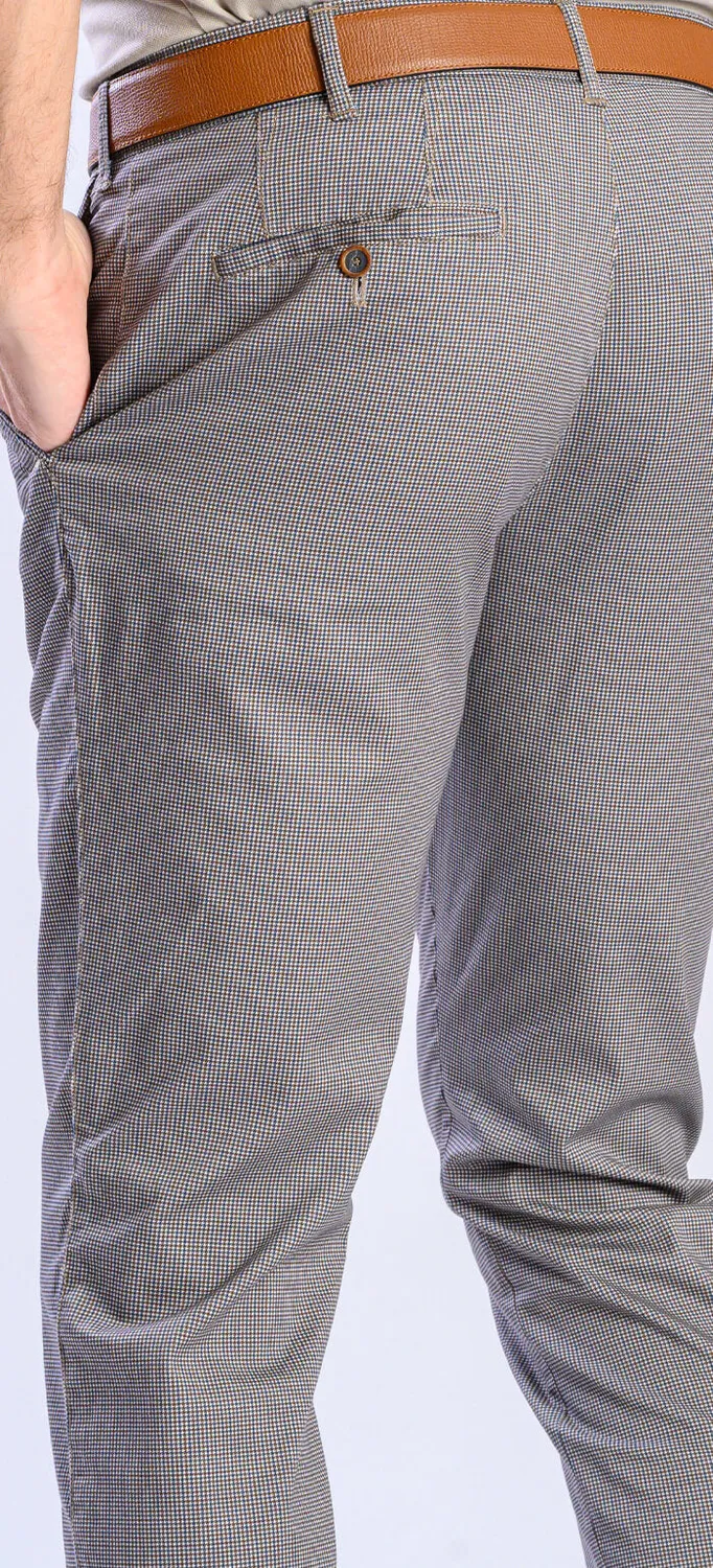 Alain Delon chinos pepito beige-marrone 33/32 slim fit