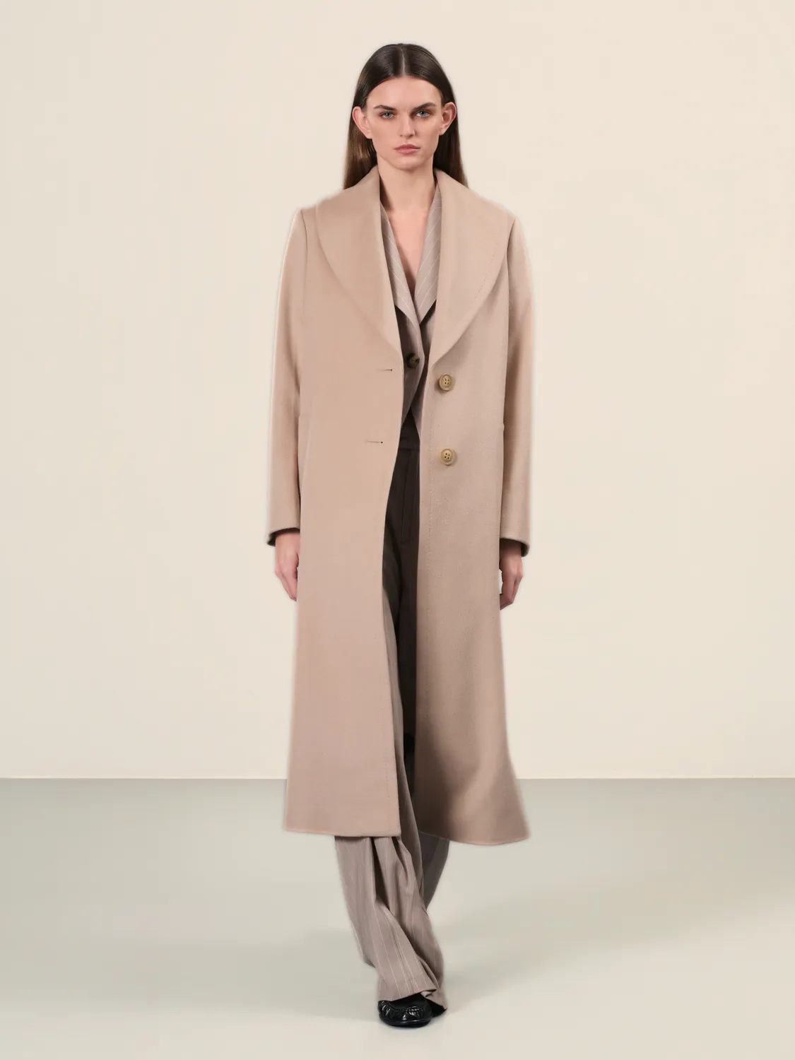 Sand Menswear Clareta Long cappotto cashmere cammello