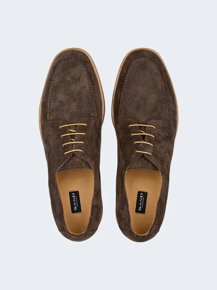 Sand Menswear MW F848 derby camoscio testa moro suola gomma