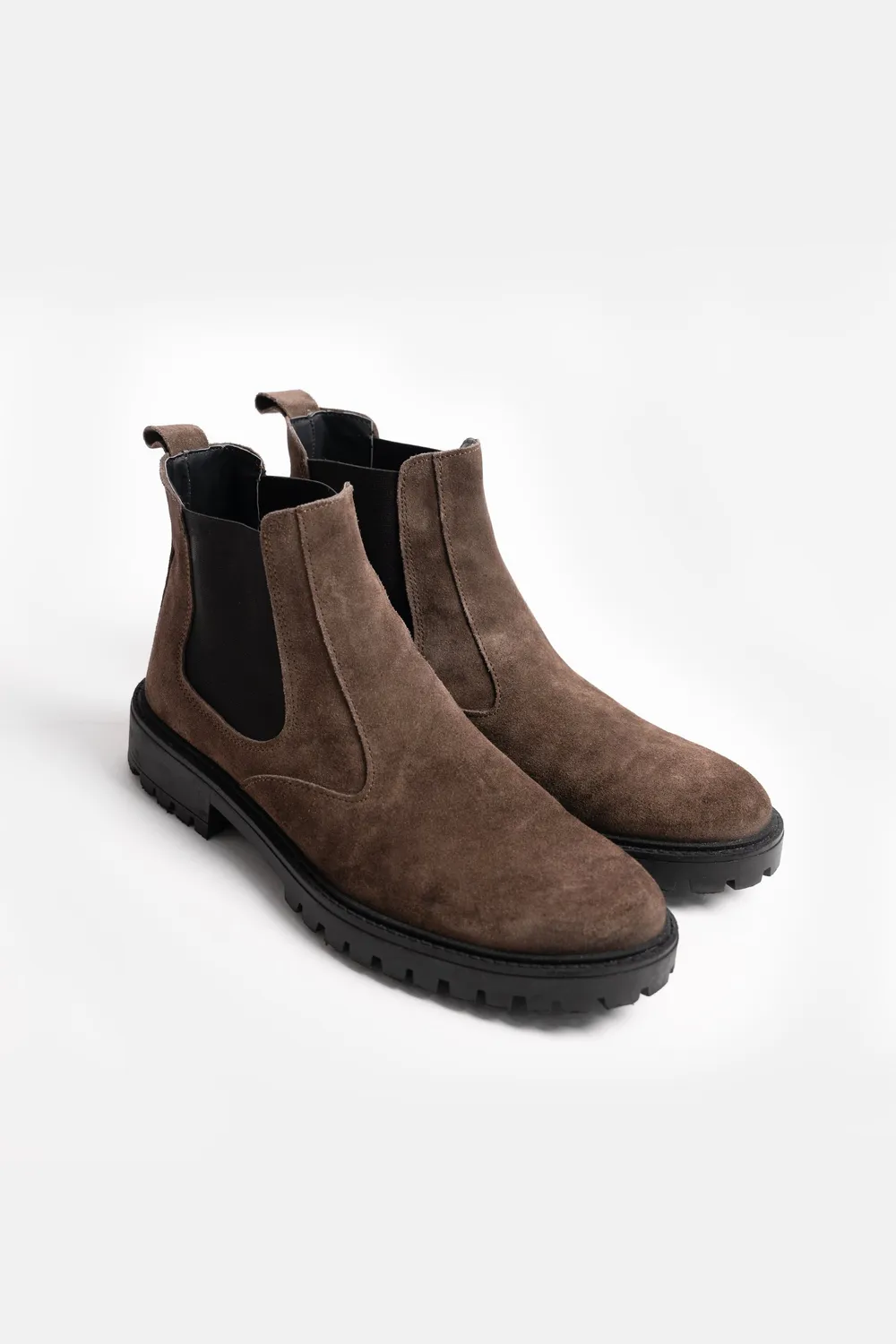Sonny Bono stivaletto elastico tortora vera pelle