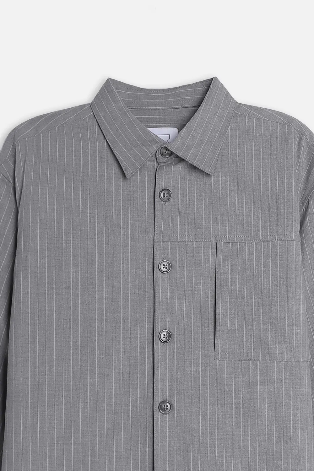 Sonny Bono Overshirt Righe Grigio Bottoni Smart