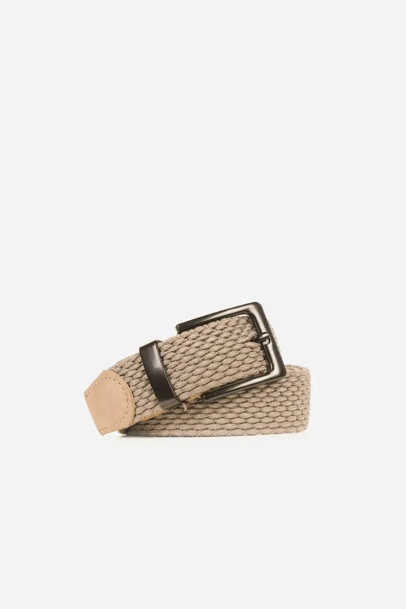 Sonny Bono Cintura Corda Elastica Beige Uomo