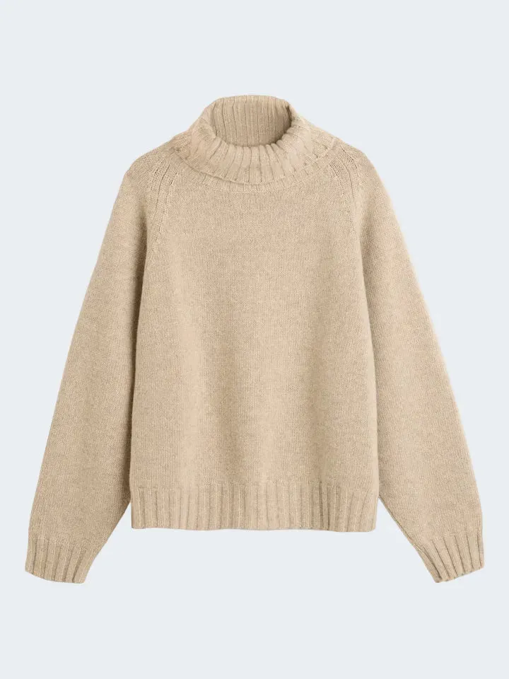 Sand Menswear Cosima 5660 dolcevita cashmere beige