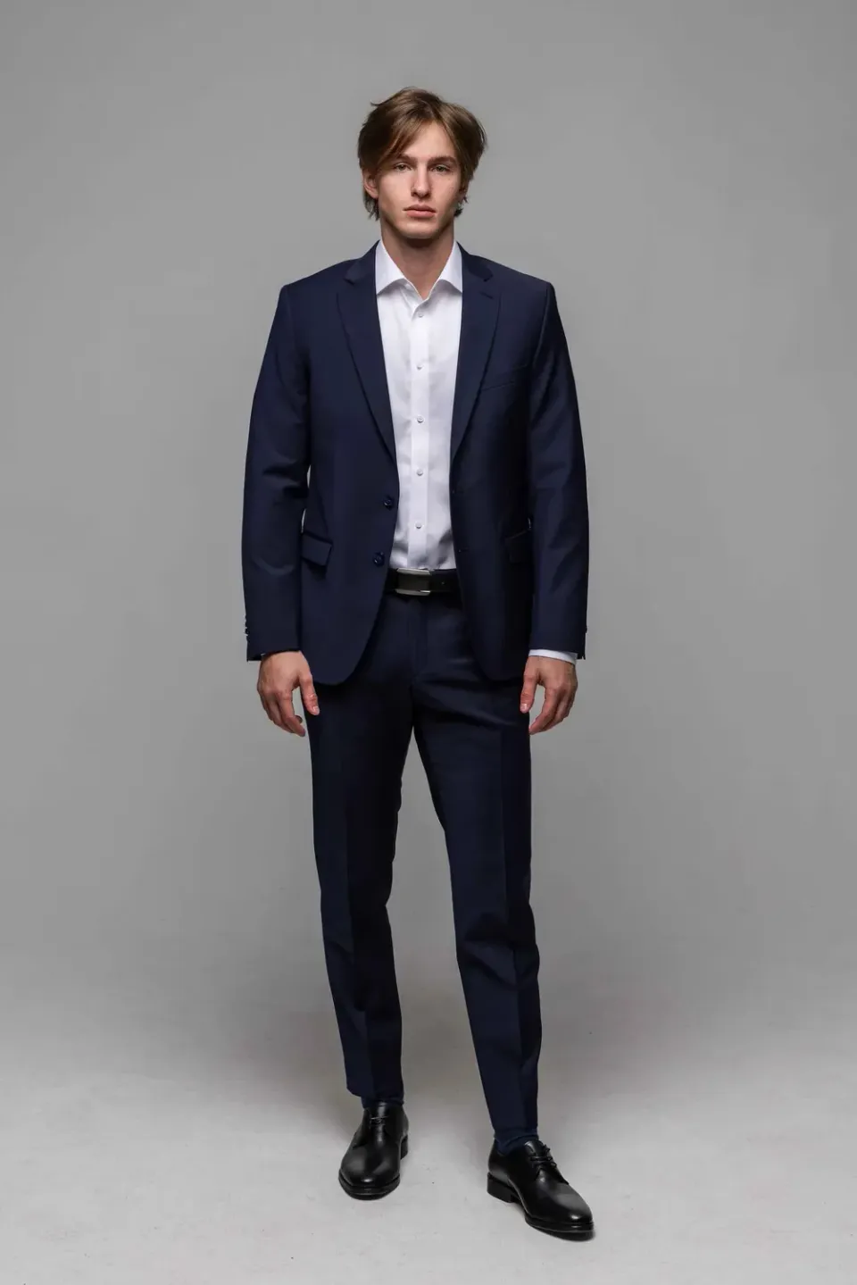 Alain Delon Basic giacca blazer blu slim fit lana