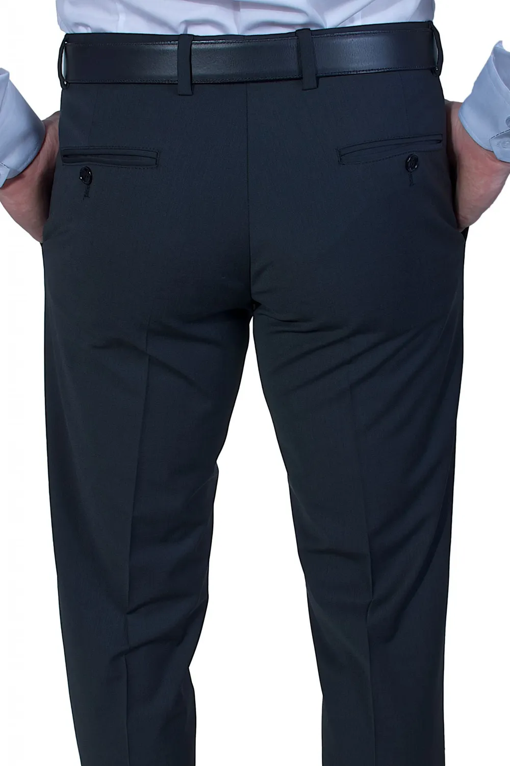 Alain Delon Classic pantalone nero Extra Slim 48