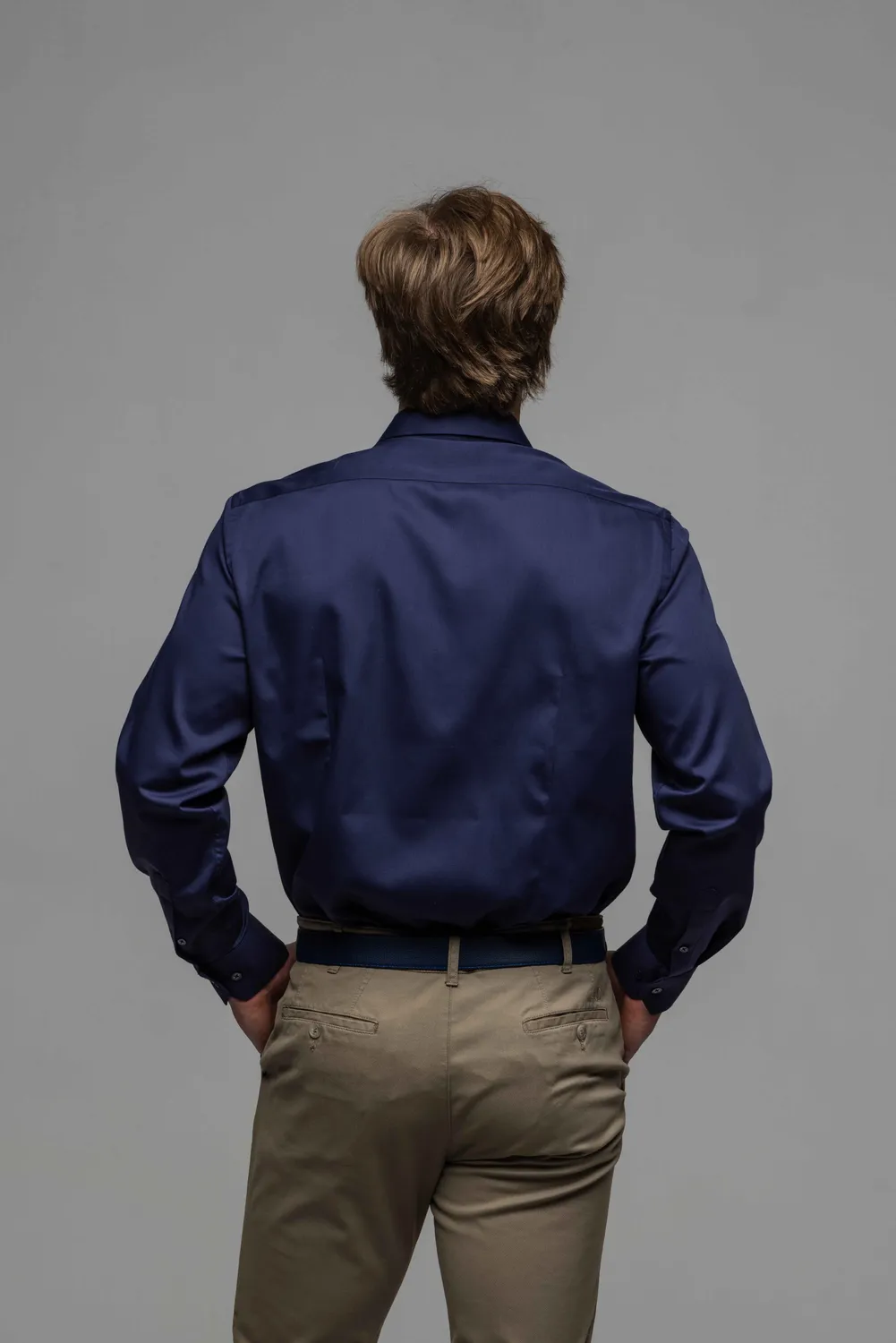Alain Delon Camicia Blu Navy camicia extra slim fit business
