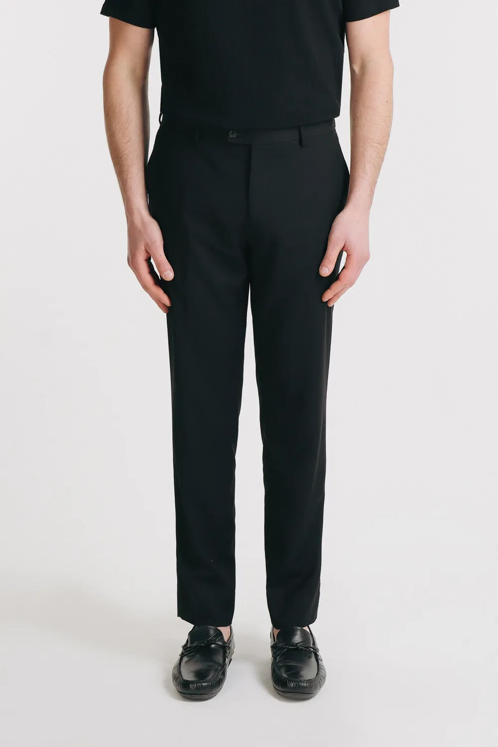 Sonny Bono Pantaloni da Abito Slim Fit Nero