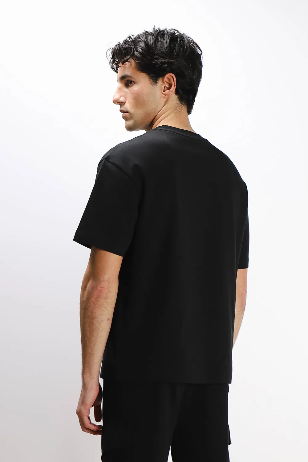 Sonny Bono Over t-shirt girocollo nero taglio ampio