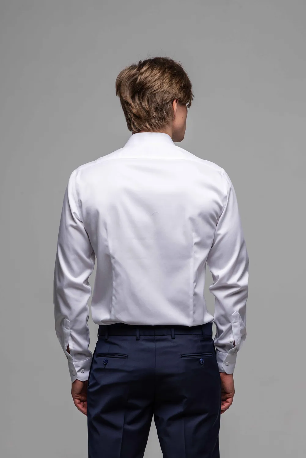 Alain Delon Extra Slim Fit camicia bianca classica elegante