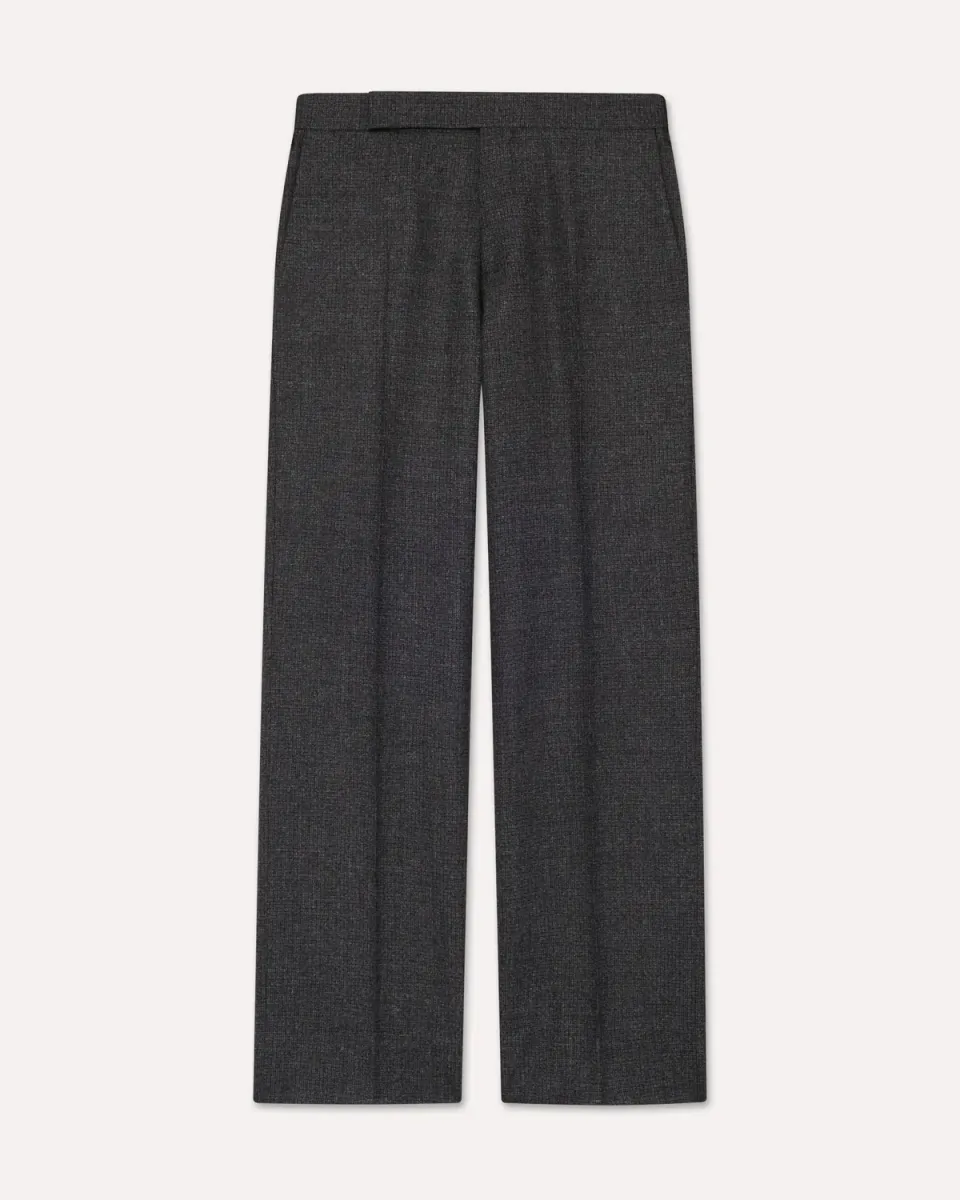 Lardini Pantalone senza pieghe lana grigio Saxony
