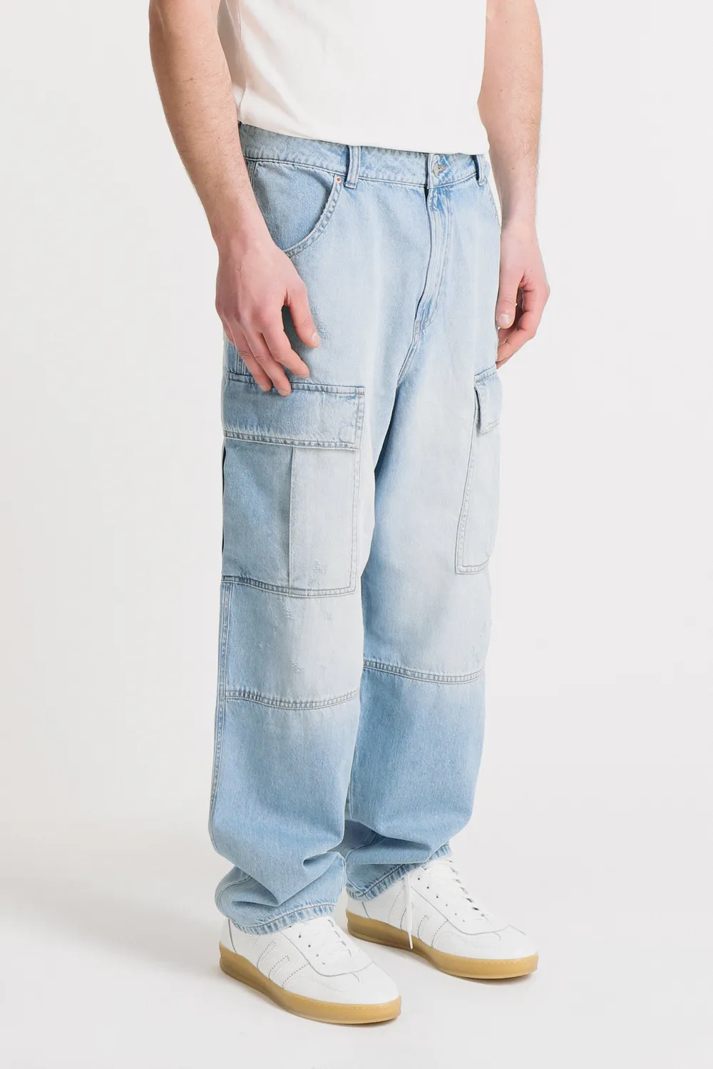Sonny Bono Jeans Cargo Baggy celeste