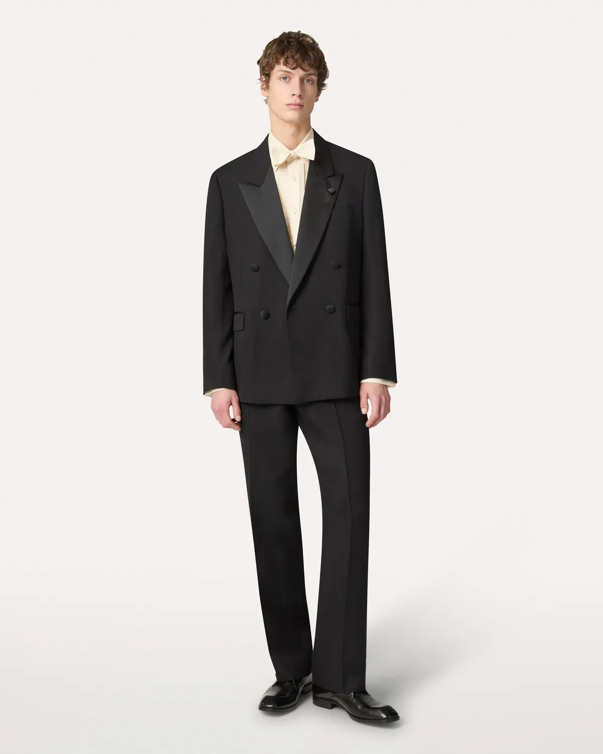Lardini Soirée abito smoking nero doppiopetto