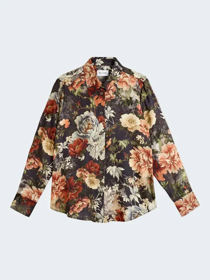 Sand Menswear Latia N camicia seta fantasia floreale