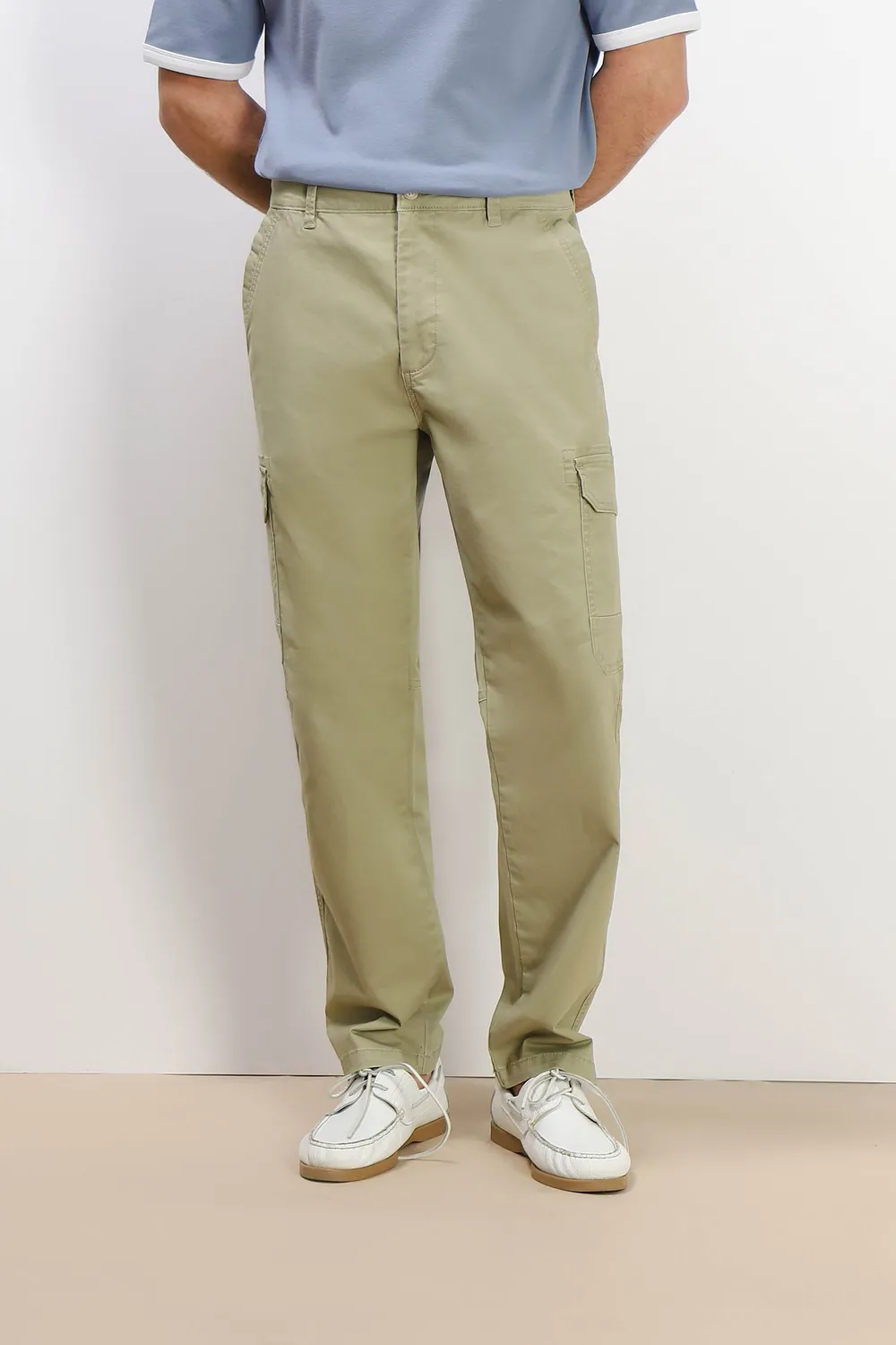 Sonny Bono Pantalone Tasconi Laterali Kaki