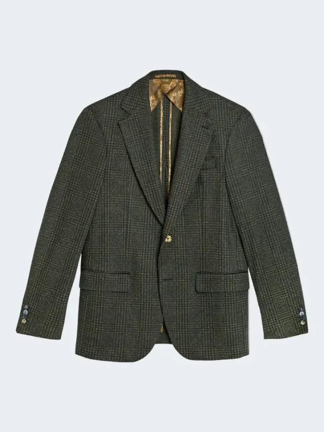 Sand Menswear Star blazer elasticizzato fantasia