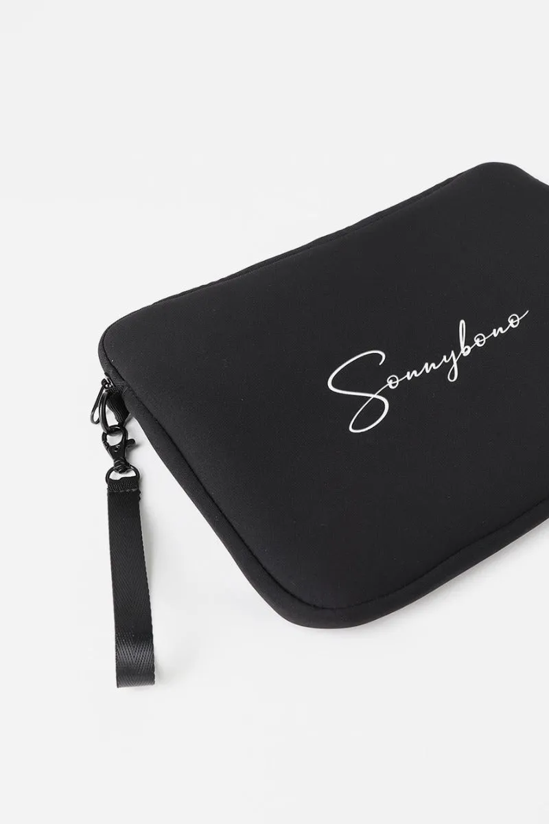 Sonny Bono Grande pochette stampa nero 32x24 cm