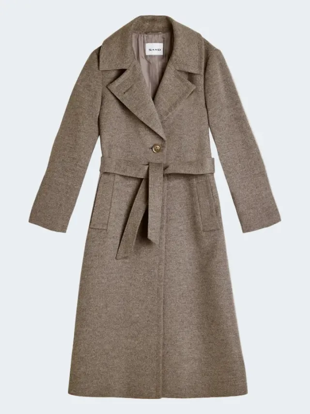 Sand Menswear Clareta Long cappotto lungo marrone cashmere