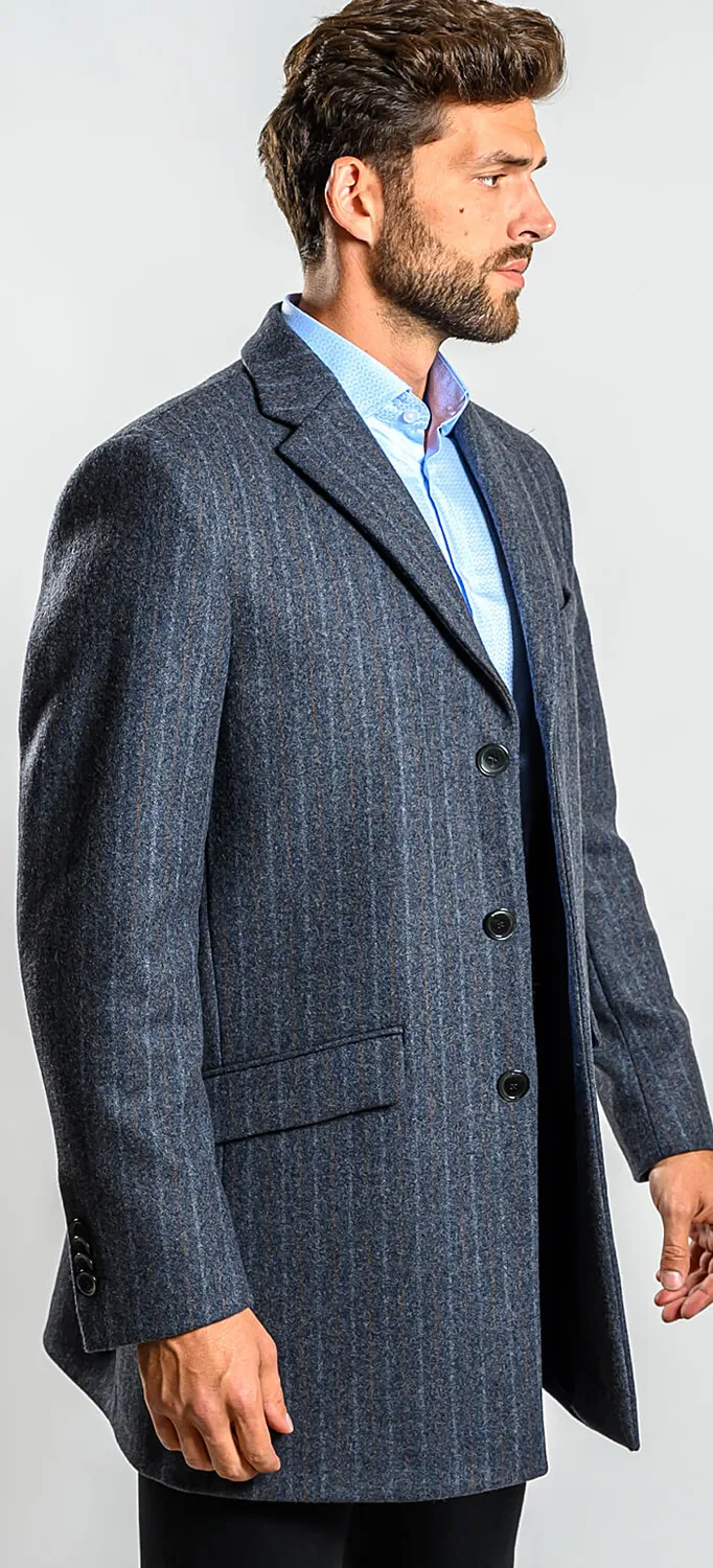 Alain Delon cappotto grigio slim lana cashmere 48-54
