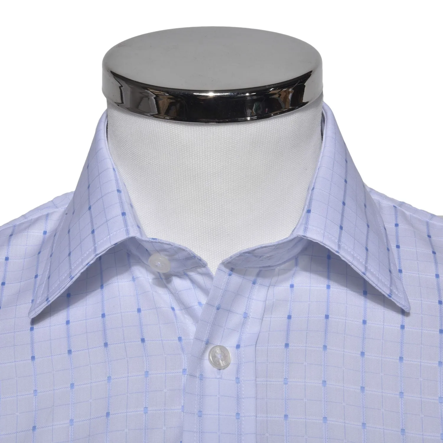 Alain Delon Limited Edition camicia blu fantasia 39 extra slim