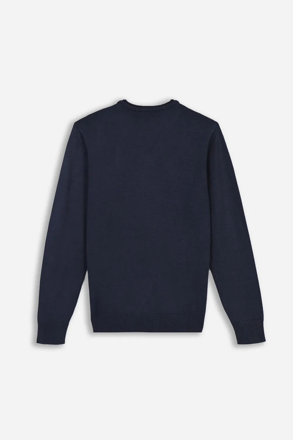 Sonny Bono Maglia Girocollo Blu Dettaglio Collo